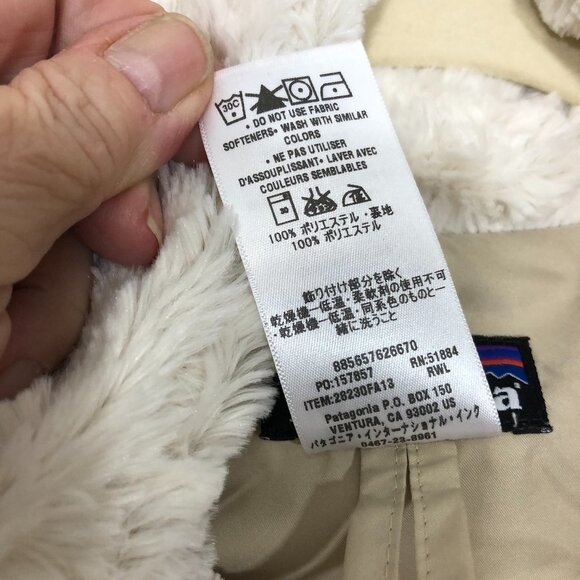 PATAGONIA Pelage Fleece Jacket Raw Linen EUC - Picture 6 of 13